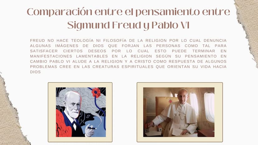 Sigmund Freud y
Pablo VI
ENTRE LA CORRIENTE
DEL HUMANISMO
cald
در
hop
land.
che
foo Introducción
¿Sigmund Freud y Pablo VI?
¿Que tienen en
c
