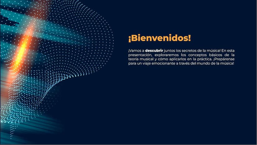 Descubre los Secretos
Musicales: Introducción
a la Teoría Musical ¡Bienvenidos!
¡Vamos a descubrir juntos los secretos de la música! En esta