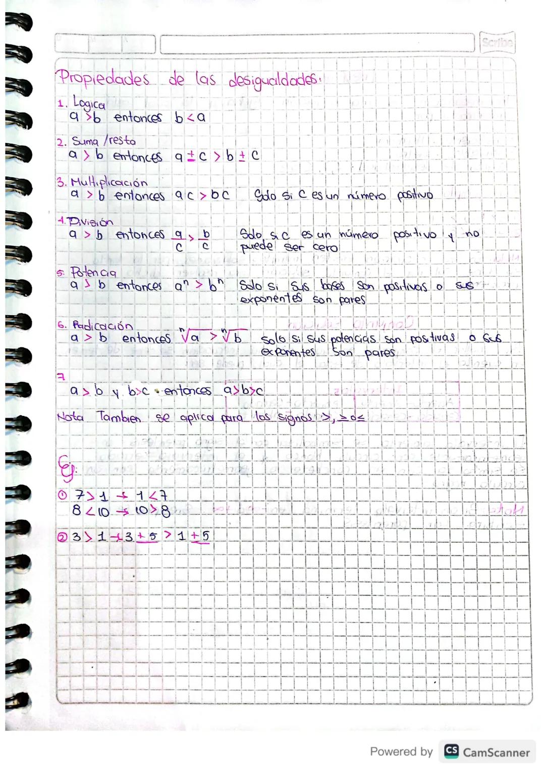 Scribe
13
12
23
Ine Cuaciones
Desigualdades
Desg ad
Una desigualdad es una diferencia entre dos objetos que se
Comparan. Numericamente las d