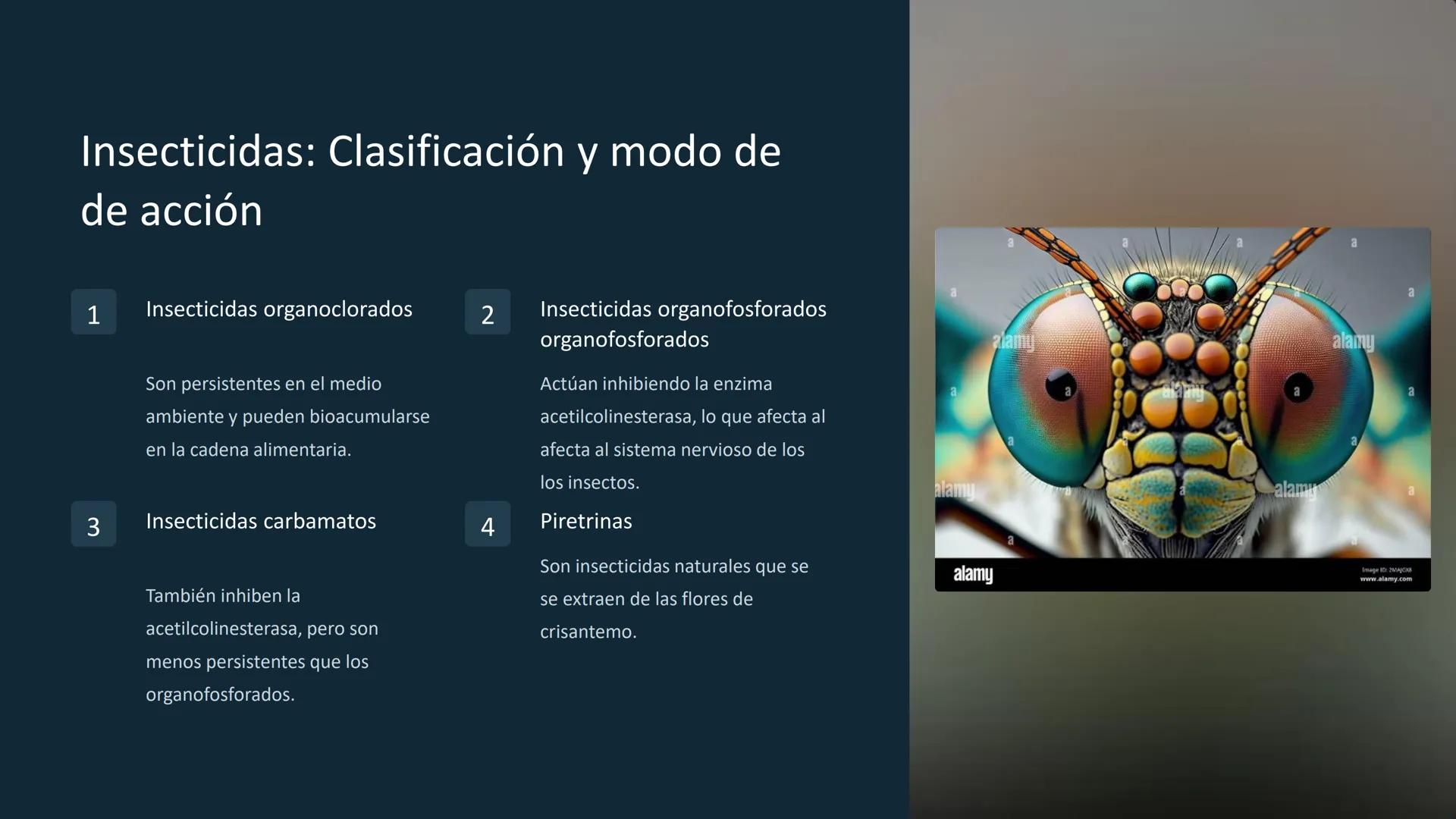 Química de los
plaguicidas
eezy
Los plaguicidas son sustancias químicas utilizadas para
para controlar plagas que afectan los cultivos y la 