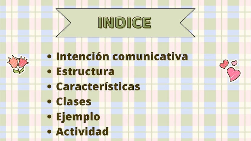 TEXTO
EXPOSITIVO
María Urrego, Laura Timaran, Melanie
Rodríguez, Laura Cortes, Isabel Martínez INDICE
Intención comunicativa
• Estructura
● 