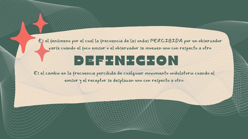 EFECTO
DOPPLER Es el fenómeno por el cual la frecuencia de las ondas PERCIBIDA
por
սի observador
varía cuando el foco emisor o el observador