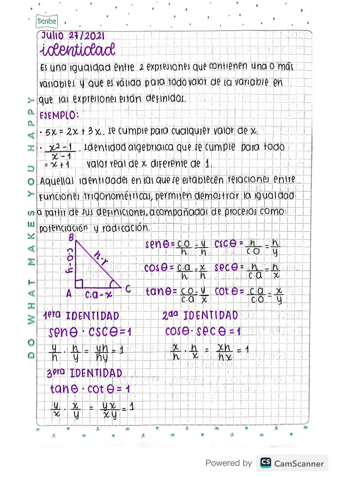 Matemáticas grado 11 - Identidades trigonométricas 