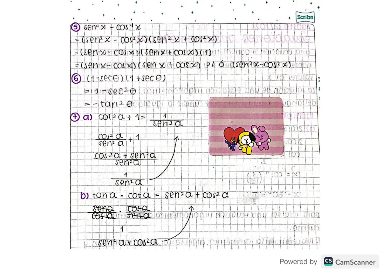 P
A
H
Scribe
Julio 27/2021
identidad
Es una igualdad entre 2 expresiones que contienen una o más.
variables y que es válida para todo valor 