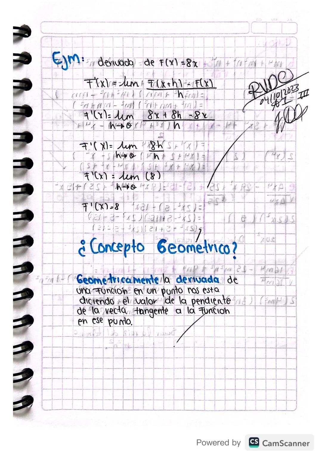 CD
MA
# Derirradas
--
En el calculo diferencial yanalısıs matematico, la
Exedevivada de una función es la razón de cambio
Instantanea con la