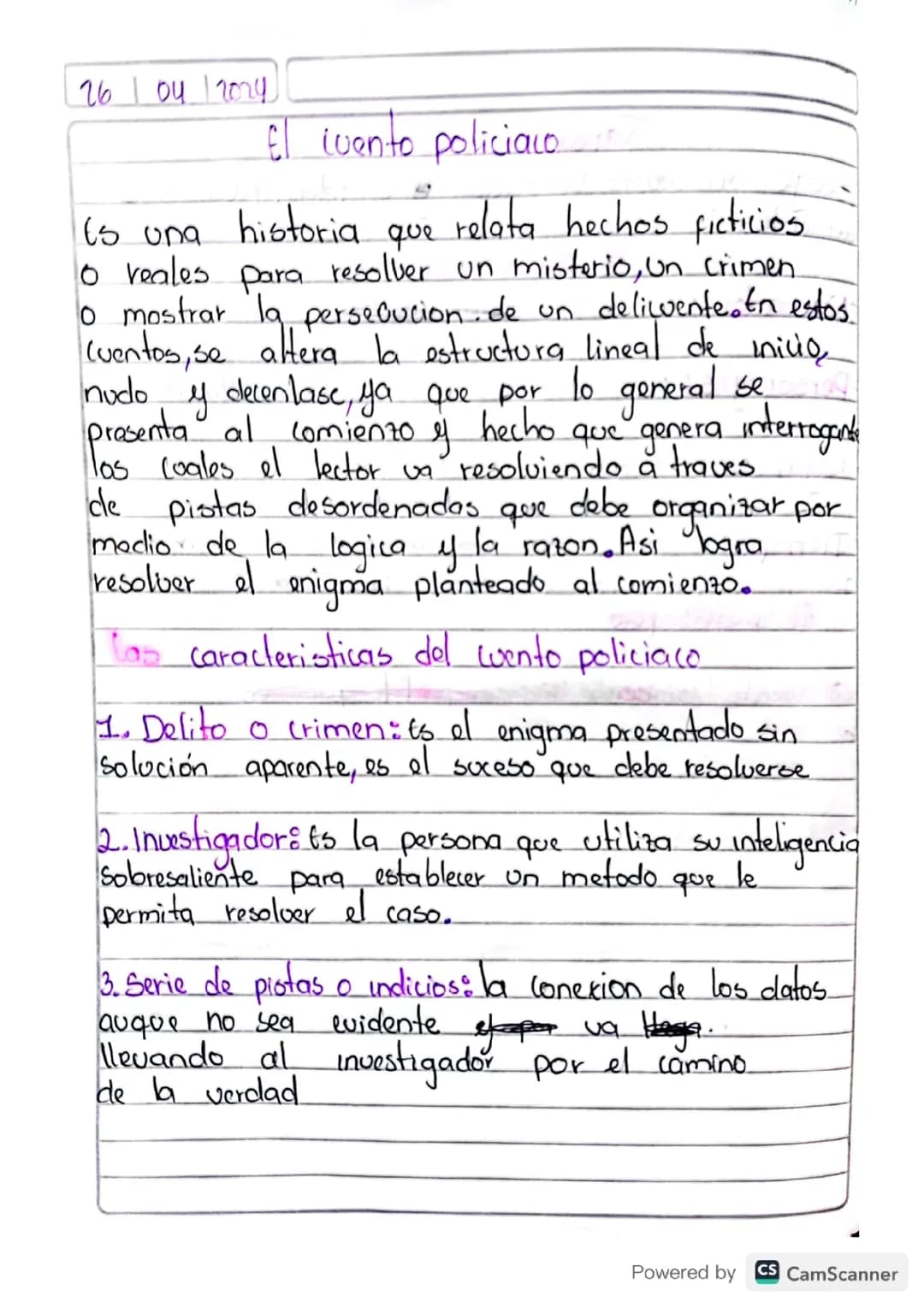 El cuento policíaco 