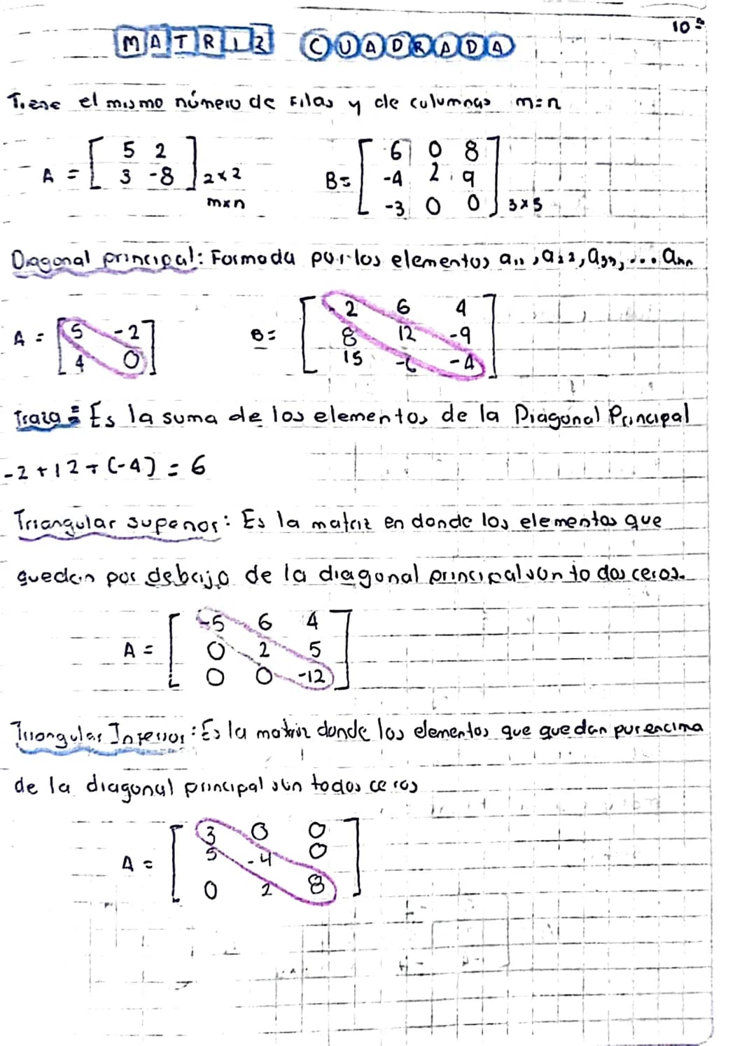TIPOS DE
MATRICES
100
Matriz Fila (Vector Fila: Matril Formada por una sola Ala
A = (all 0112 a1s... a₁4) 1xn
(532) 1×3 (-7 120 √2) 1x4
Malm