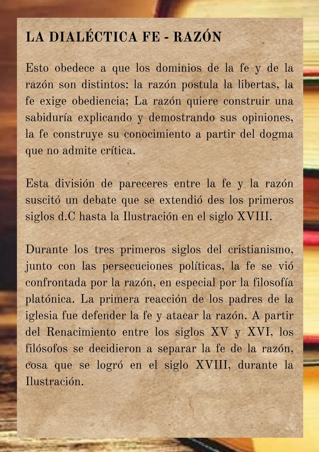 LA TEOLOGÍA
Desde la antigüedad, los seres humanos buscaron
explicaciones racionales a las verdades que se les
había propuesto para creer. E
