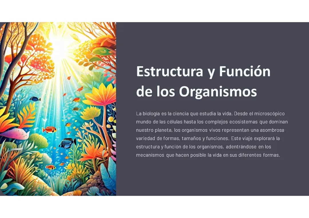 Estructura y Función de los Organismos