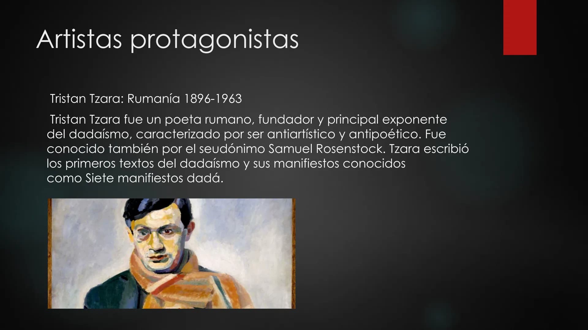 1915-1922
Movimiento artístico radical y agresivo a principios del siglo, caracterizado por la
protesta ante lo que era estéticamente bello 