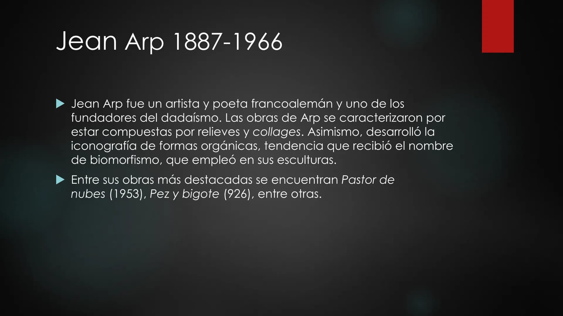 1915-1922
Movimiento artístico radical y agresivo a principios del siglo, caracterizado por la
protesta ante lo que era estéticamente bello 