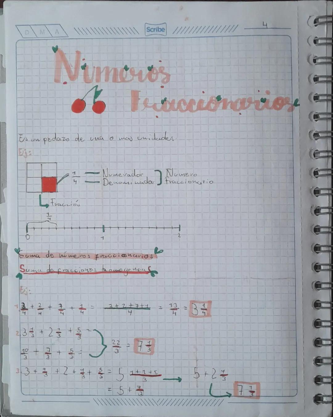 Números fraccionarios