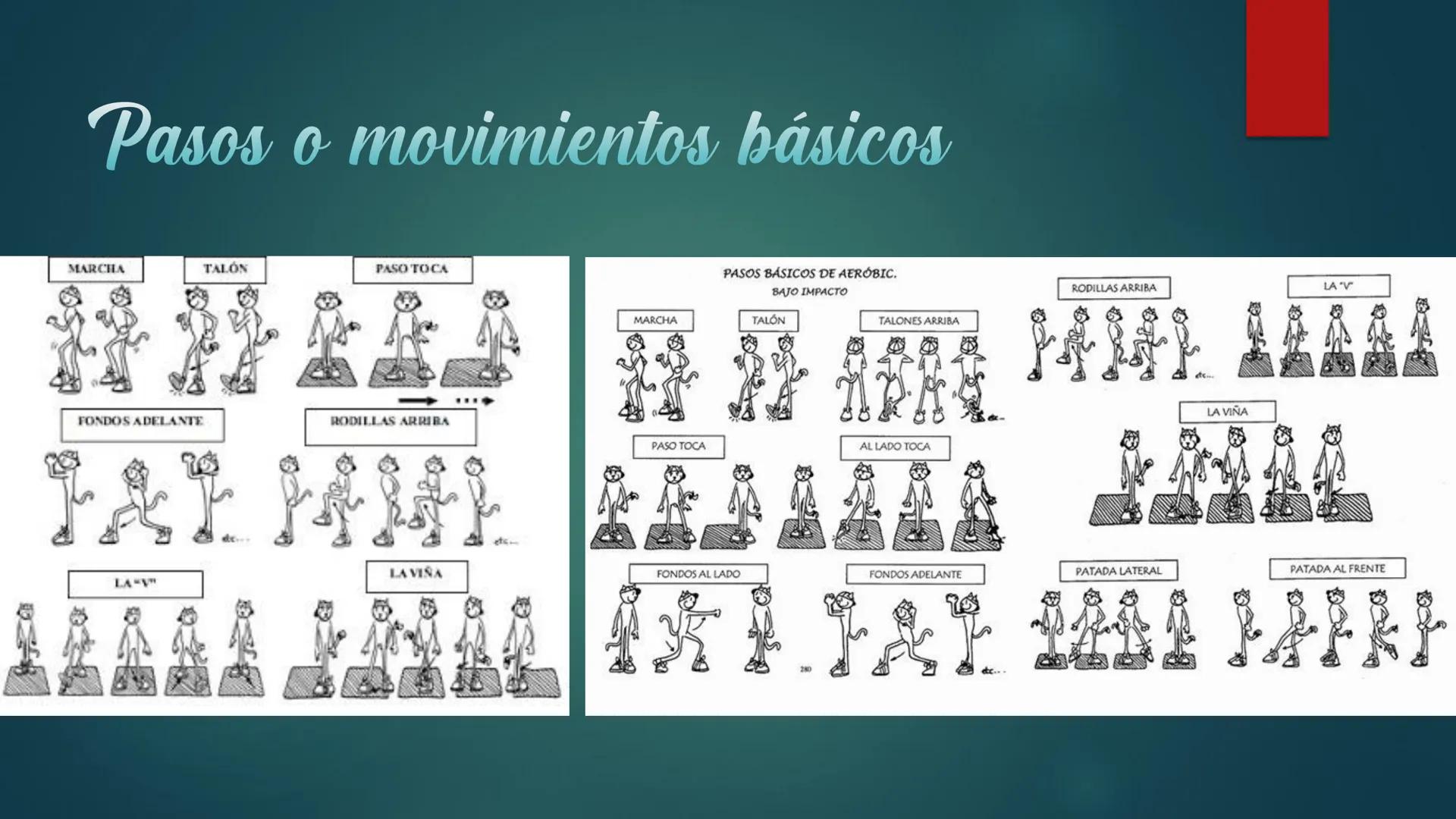# Aerobic

- Es una actividad física practicada con acompañamiento musical.
- Busca el desarrollo y/o mantenimiento del estado de forma gene