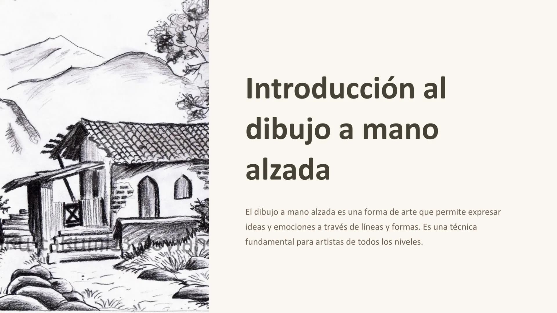 Introducción al
dibujo a mano
alzada
El dibujo a mano alzada es una forma de arte que permite expresar
ideas y emociones a través de líneas 