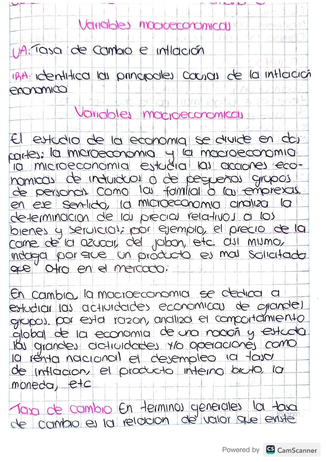 Variables mocioeconomico

UA: Tasa de cambio e intlación

TRA: Identitica las prinapales cousas de la intlación
exonomico

Variables macroec