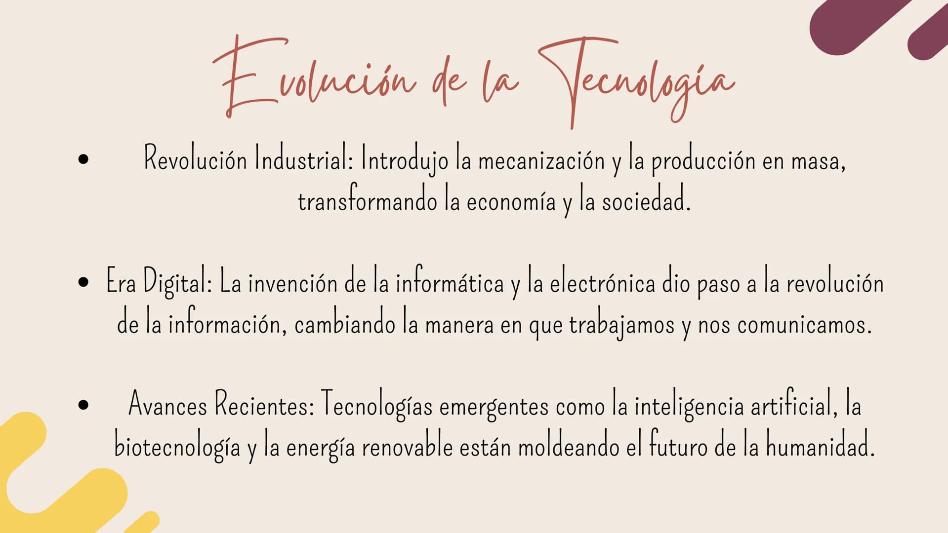 Tecnologia ¿Qué es la Tecnología?
ед
La tecnología se refiere a la aplicación de conocimientos científicos y
técnicos para resolver problema