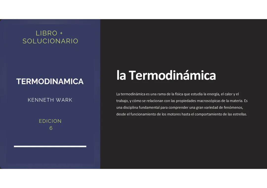 Termodinámica: temperatura, calor y cambios de estado