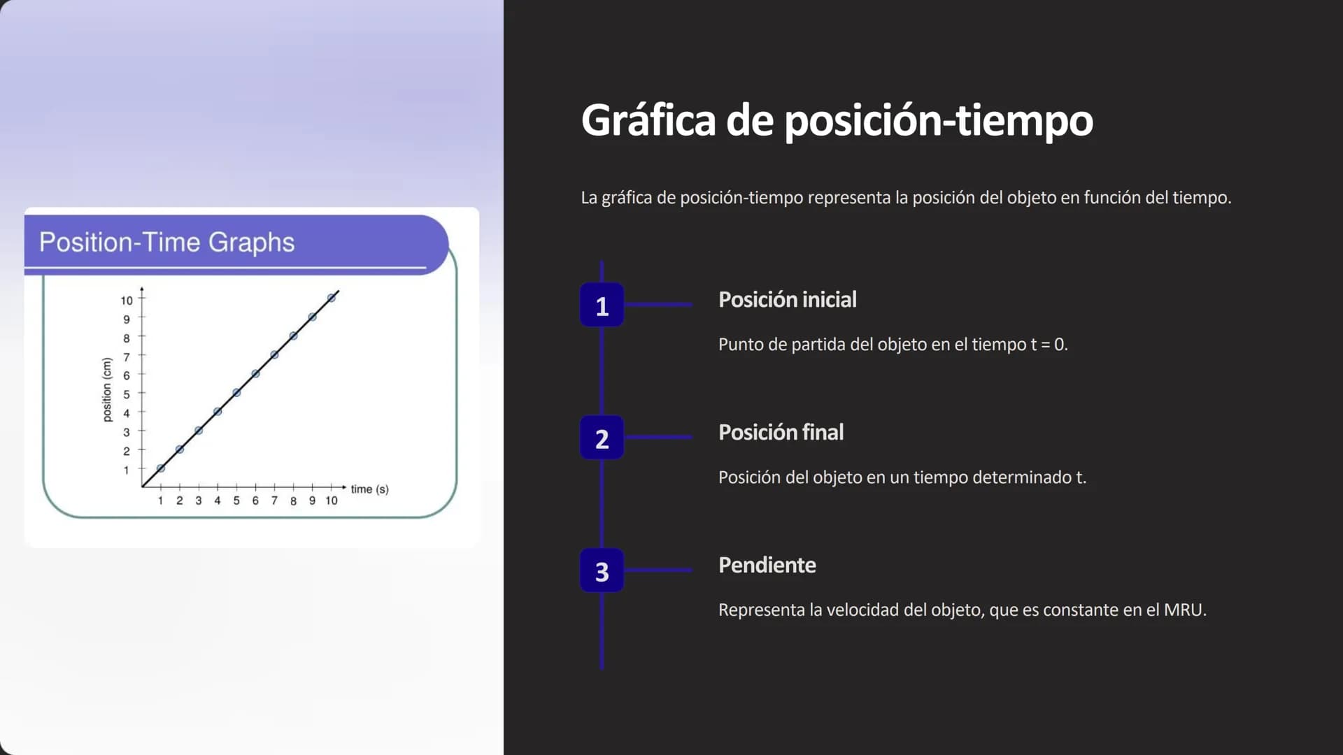 movimiento
rectilíneo uniforme
El movimiento rectilíneo uniforme (MRU) es un tipo
de movimiento donde un objeto se desplaza en
línea recta a