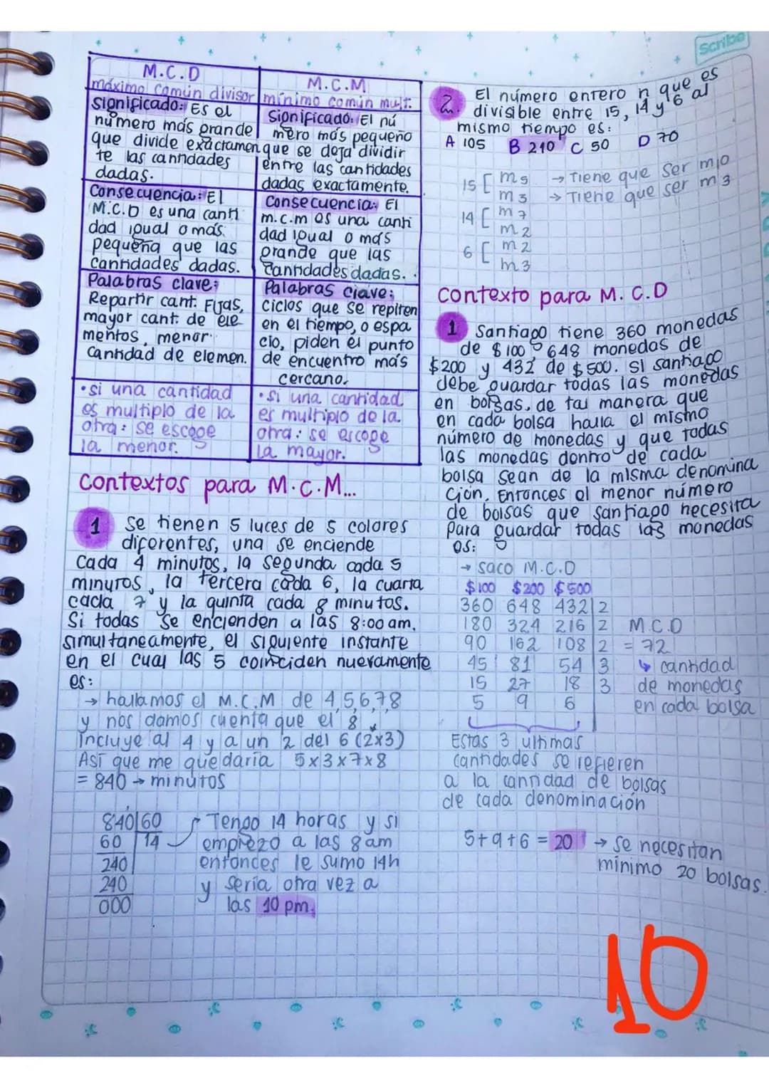 Scribe
• aritmética
notación posicional VS
notación algebraica
un número de 2 cifras
con adescenas bunidades
ab
sy
10a +b
un número do 3 cif