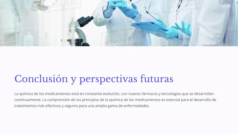 MARKET
Química de los
Medicamentos
La química de los medicamentos es un campo crucial que se encarga
de estudiar la composición, propiedades