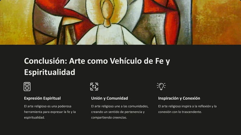 Arte y Religión
El arte y la religión han estado entrelazados a lo largo de la historia,
creando una rica fusión de expresión artística y cr