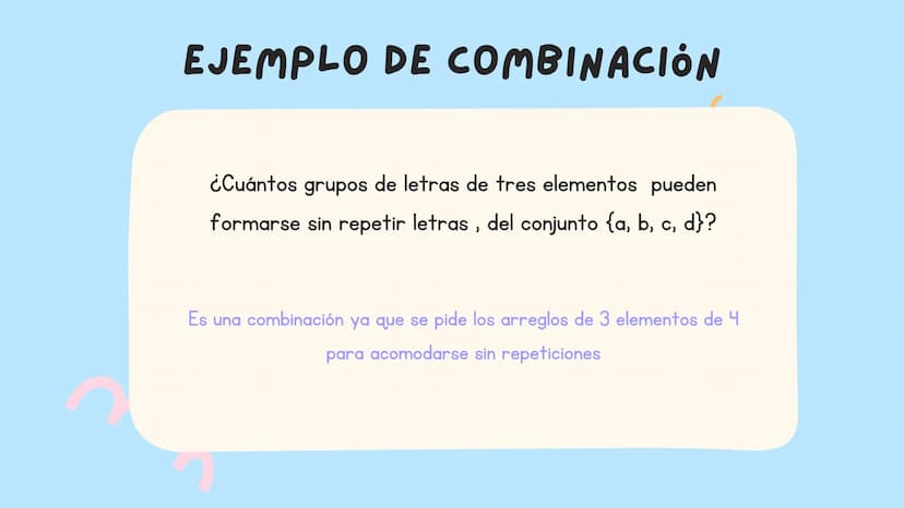 000
*
LAS
PERMUTACIONES Y
COMBINACIONES ¿QUÉ ES UNA
PERMUTACIÓN?
:)
una permutación es un conjunto de elementos
es
disposición de dichos ele
