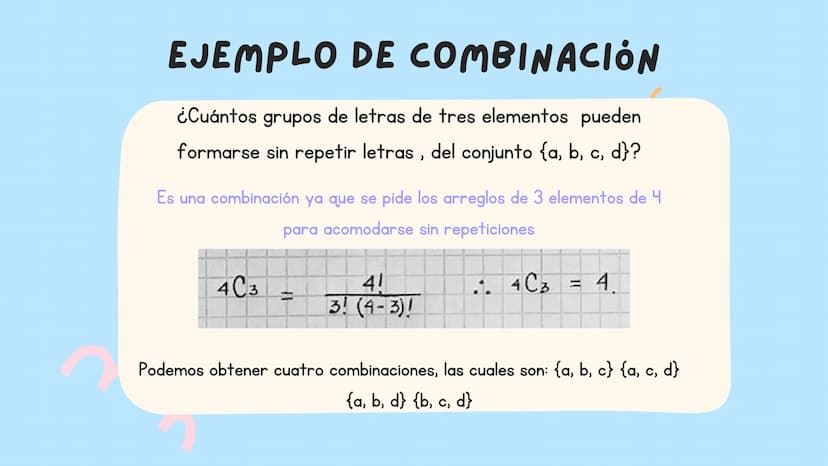 000
*
LAS
PERMUTACIONES Y
COMBINACIONES ¿QUÉ ES UNA
PERMUTACIÓN?
:)
una permutación es un conjunto de elementos
es
disposición de dichos ele