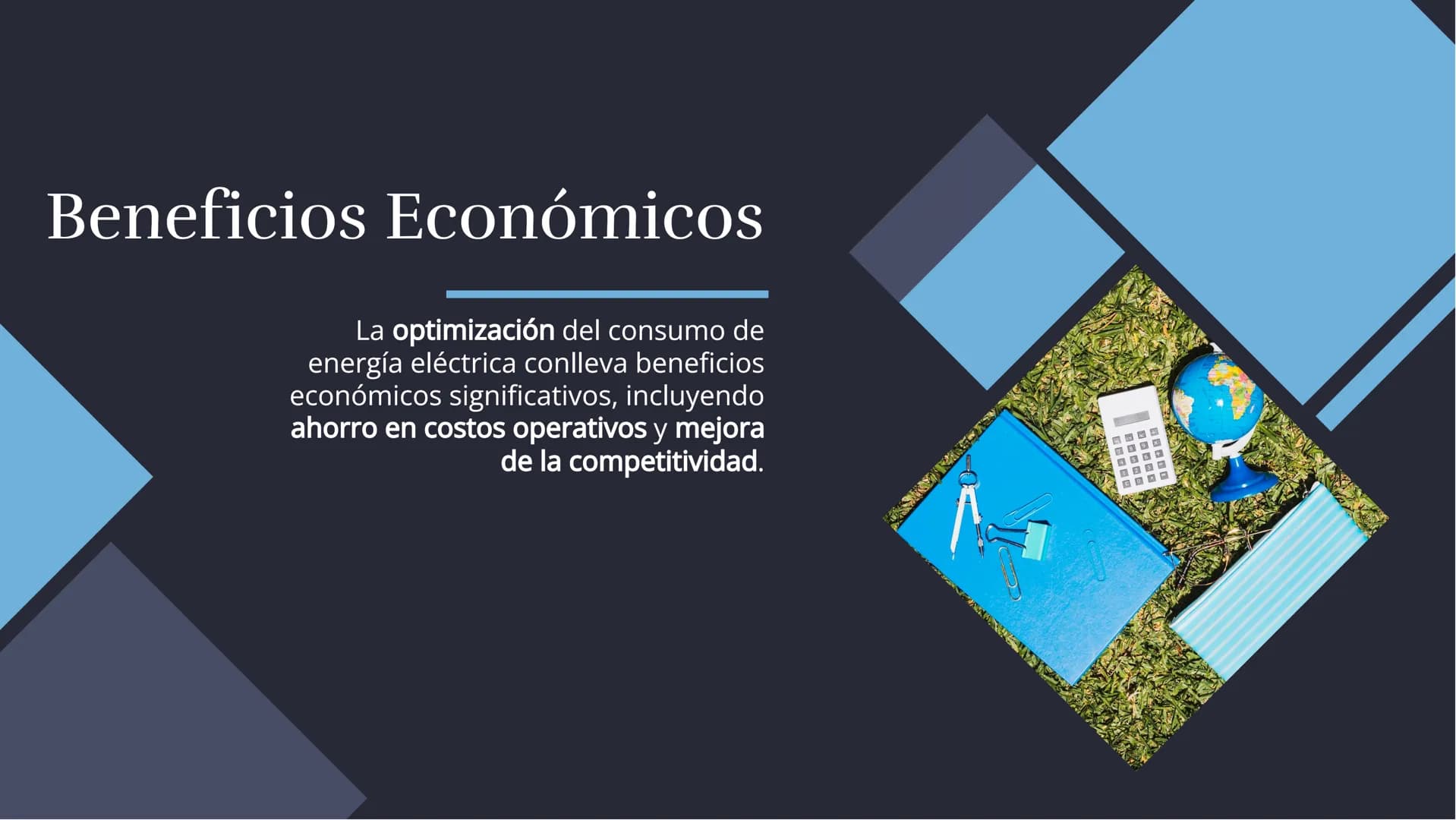 Optimización y
Eficiencia en el
Consumo de
Energía Eléctrica Introducción
En este presentación se abordará la
importancia de la optimización