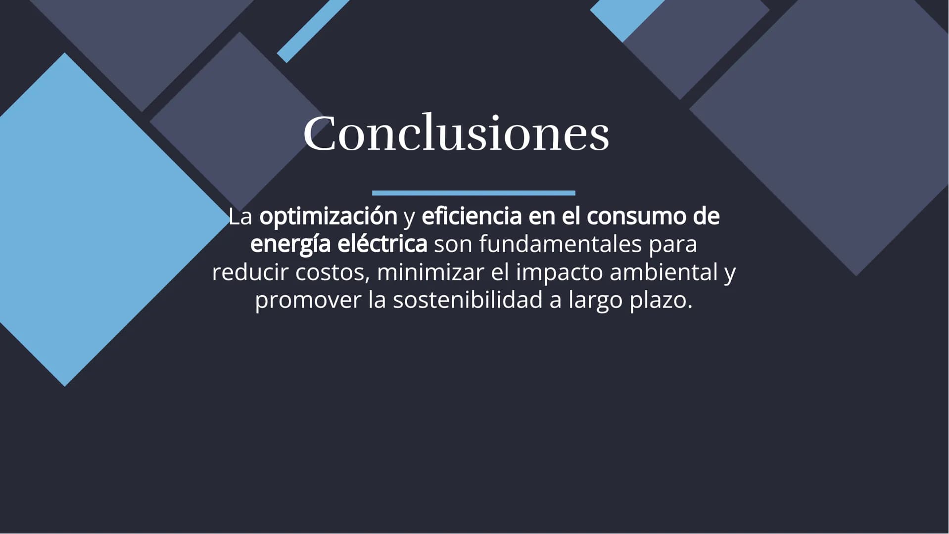 Optimización y
Eficiencia en el
Consumo de
Energía Eléctrica Introducción
En este presentación se abordará la
importancia de la optimización