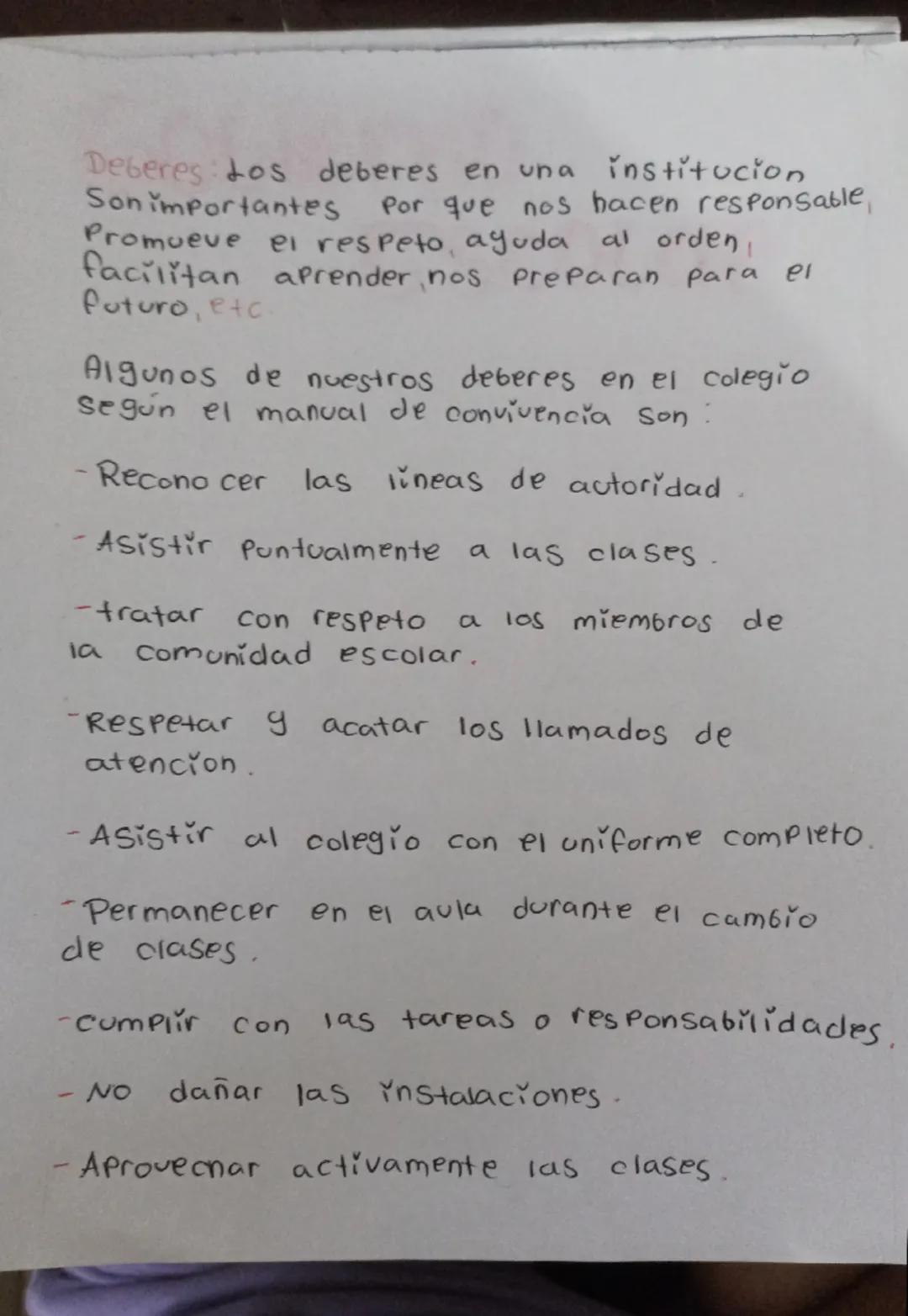 # Derechos y

# deberes

Derechos dos derechos en una institucion
Son importantes porque nos protegen,
Pomentan la igualdad y el respeto cre
