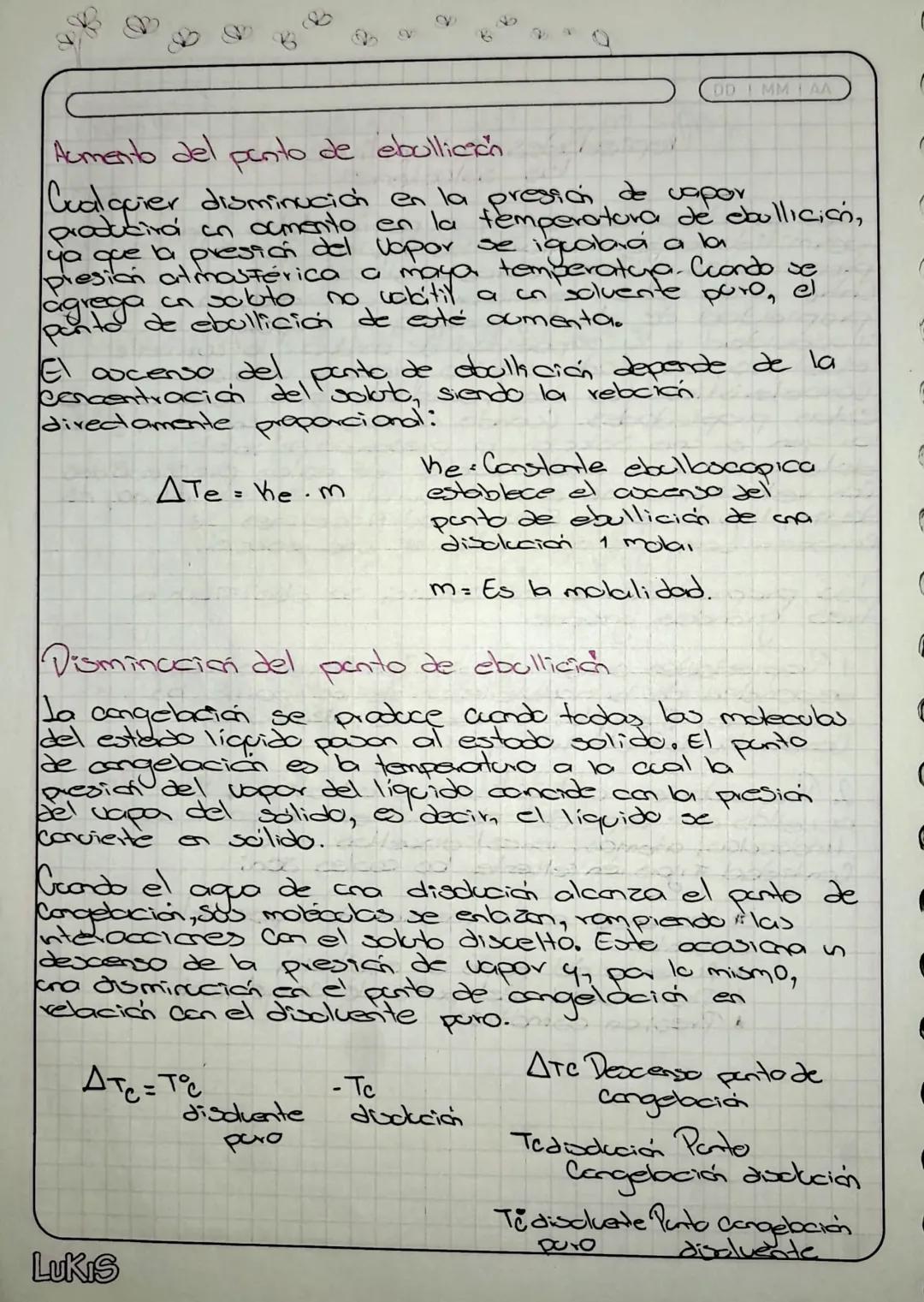 P
Propiedades Coligativas de
las soluciones
DD MMAA
Los estudios teoricos y experimentales han
permitido establecer, que los liquidos poseen