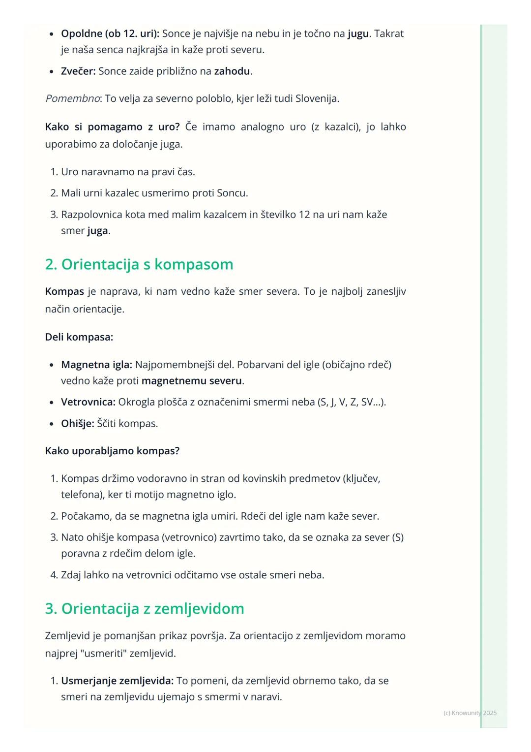 # Orientacija in smeri neba

Kaj je orientacija?

Orientacija pomeni, da znamo določiti, kje se nahajamo v prostoru in v
katero smer moramo 