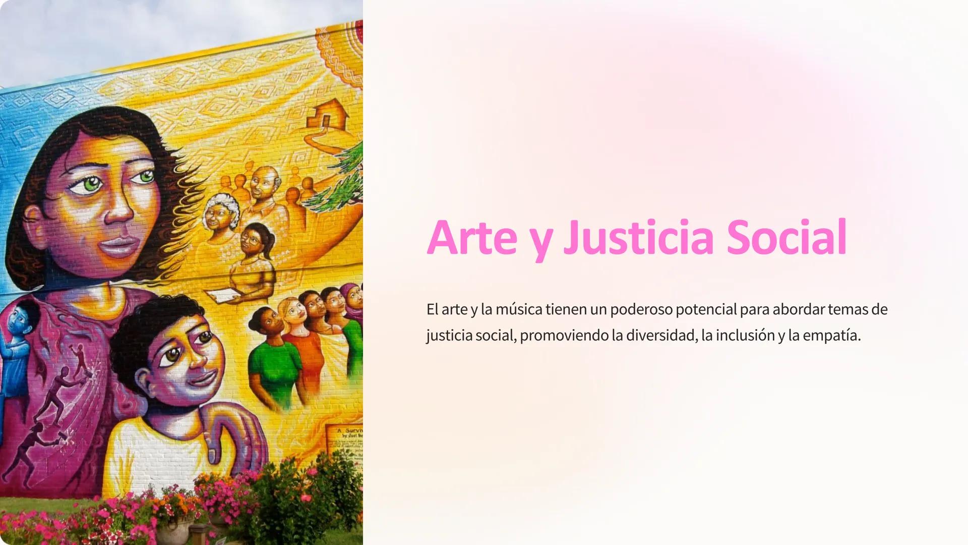 A Survin
by Juel Be

# Arte y Justicia Social

El arte y la música tienen un poderoso potencial para abordar temas de
justicia social, promo