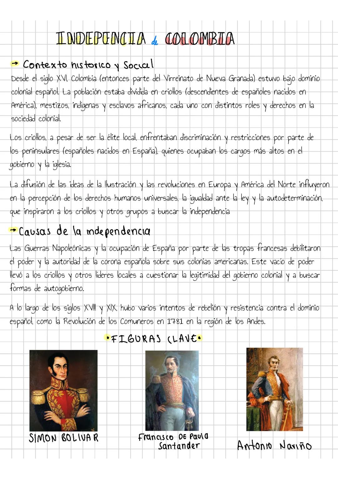 La Independencia de Colombia: Historia y Factores Claves