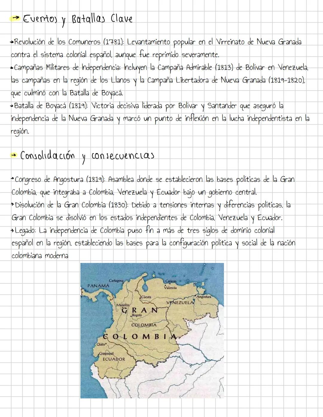 INDEPENCIA de COLOMBIA
→ Contexto historico.
Υ
Social
Desde el siglo XVI, Colombia (entonces parte del Virreinato de Nueva Granada) estuvo b