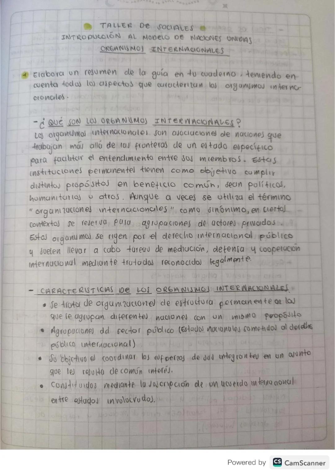 Organismos internacionales 