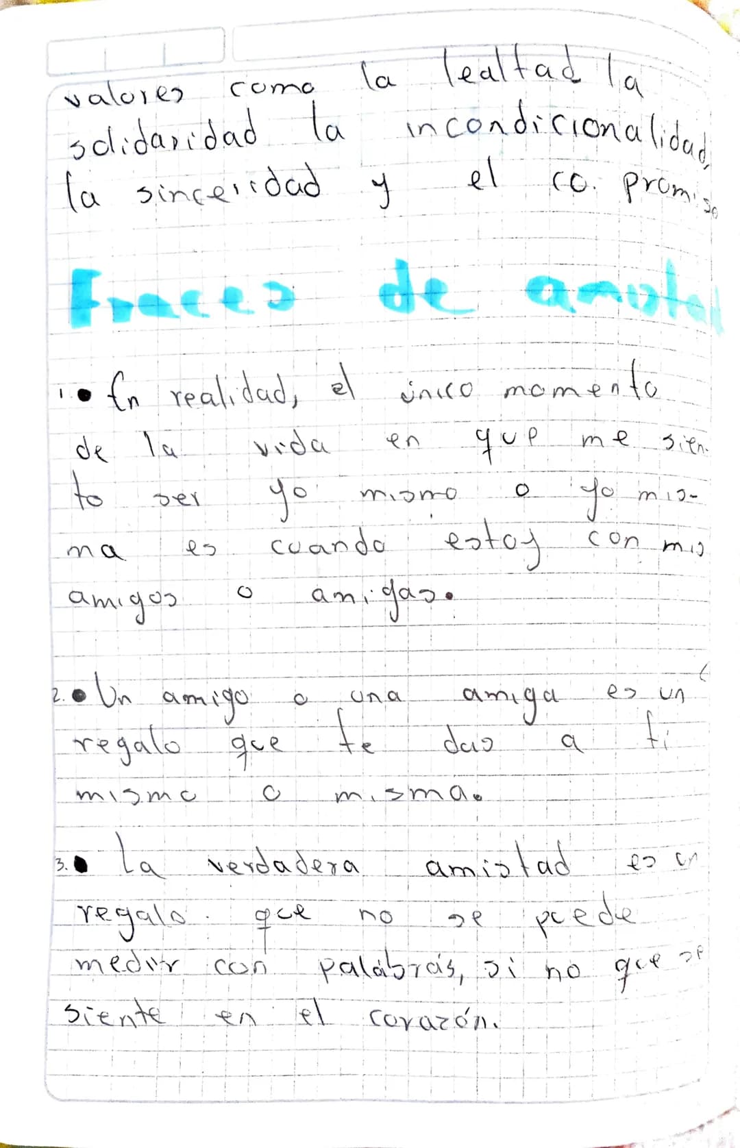 Tema
"La amistad
on
mas
La am.
amistad.
€0
una relaci-
afectiva entre dos y/o
a
У
рото
compartido
que
Con
parson as, es
un afedo
desinteresa