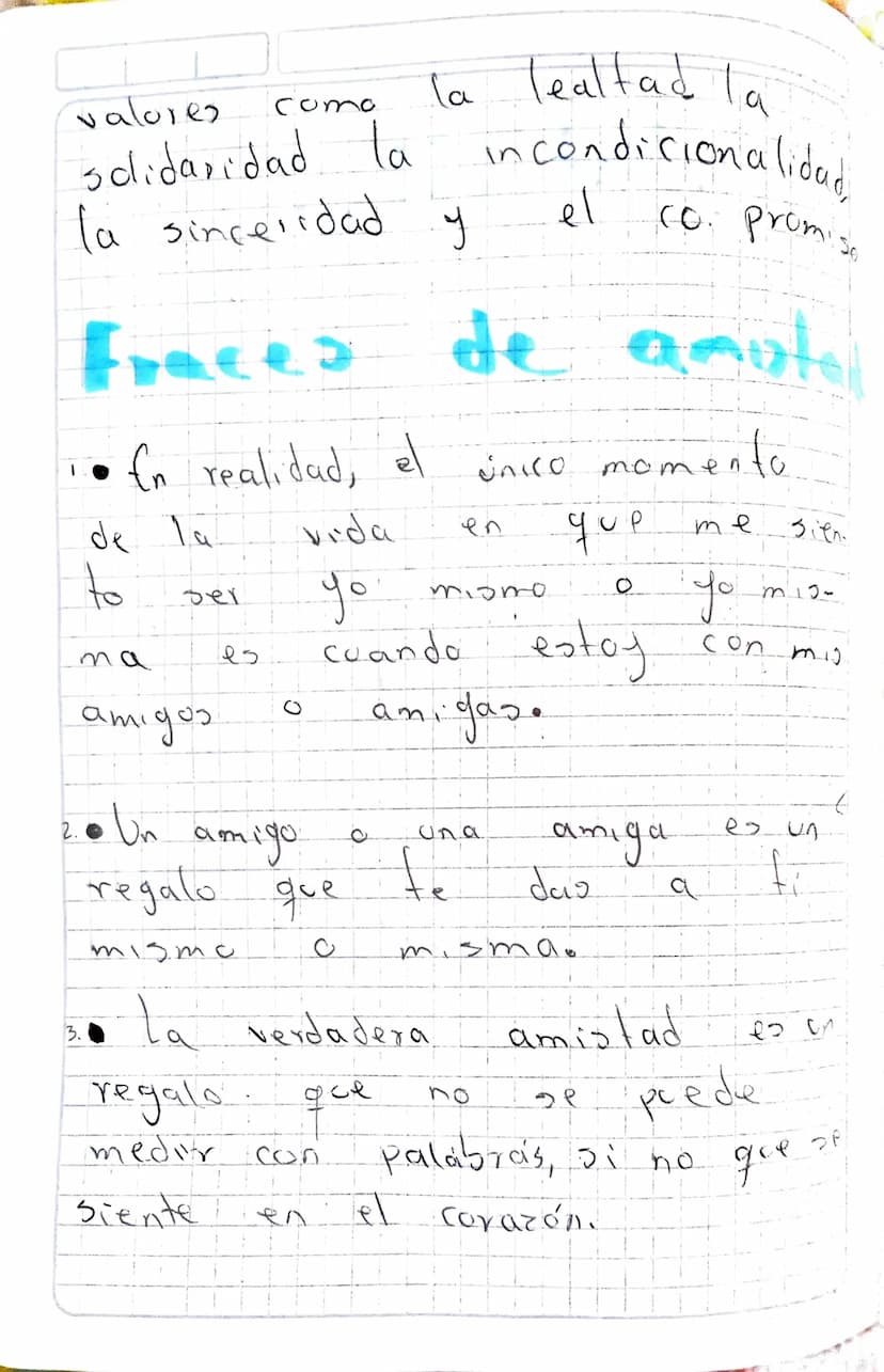 Tema
"La amistad
on
mas
La am.
amistad.
€0
una relaci-
afectiva entre dos y/o
a
У
рото
compartido
que
Con
parson as, es
un afedo
desinteresa