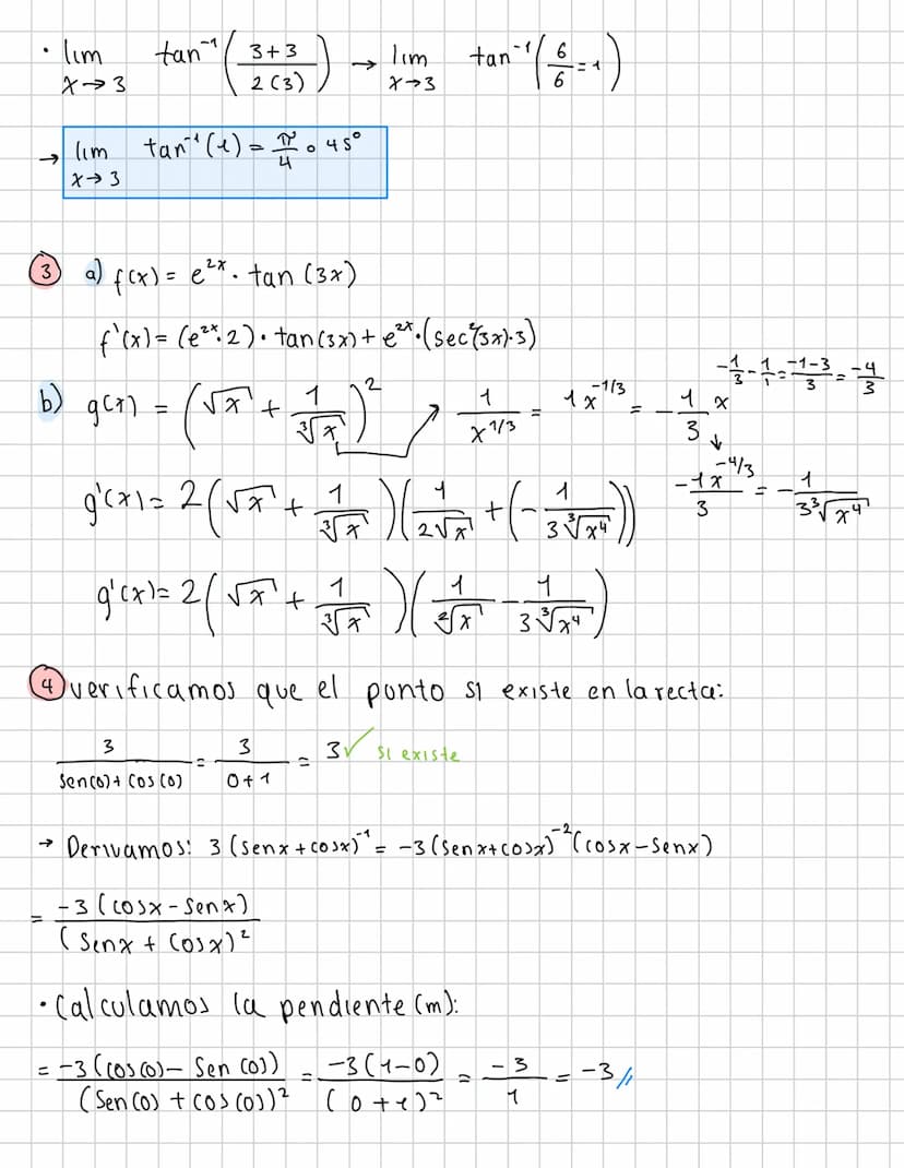 4
salucian limites y derivadas
Determine el valor de los siguientes límites, o escriba -∞, +∞ o NE según corresponda:
(a) lím F(x)=0
1-x
(d)