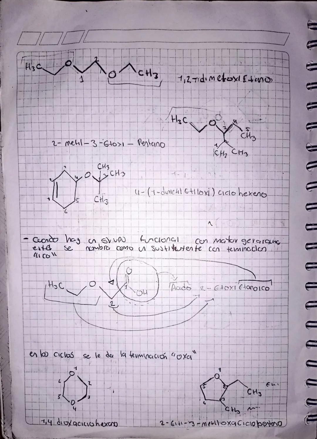 Ο

3-mell tend

CH₃

▷ Suleures (-5)

en su estructura carburada teren a asufre 4 esto le da
la temnacion Sukuro.

HC
S
1
2
CH3

Etil metils
