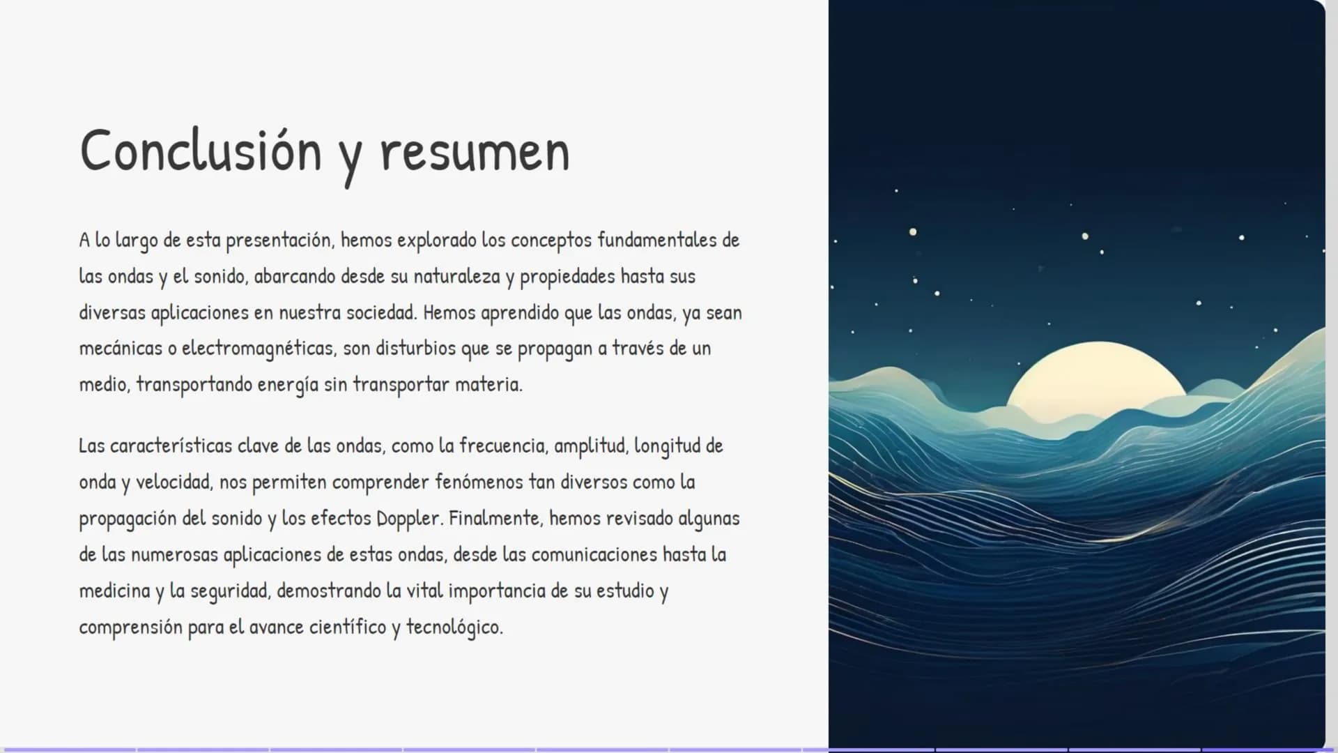 Introducción a las ondas y el
sonido
Exploraremos la naturaleza fundamental de las ondas y el sonido, sus propiedades
clave, y cómo se produ