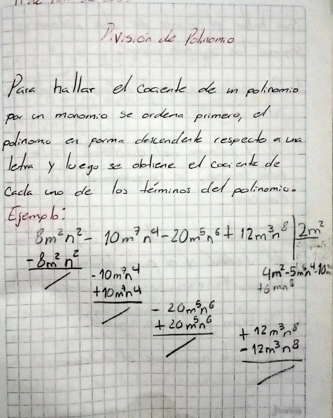 Ejemplo: Adicionar 3 m + m²³ Con - 4m² 75
Con
-m+ 4m²-6
Grado's Ginelo 2 Cinde 1 Grado O
Apolonic M.
3m
2 Polroms
-4m²
3polnomo
m
M
10
5
6
m