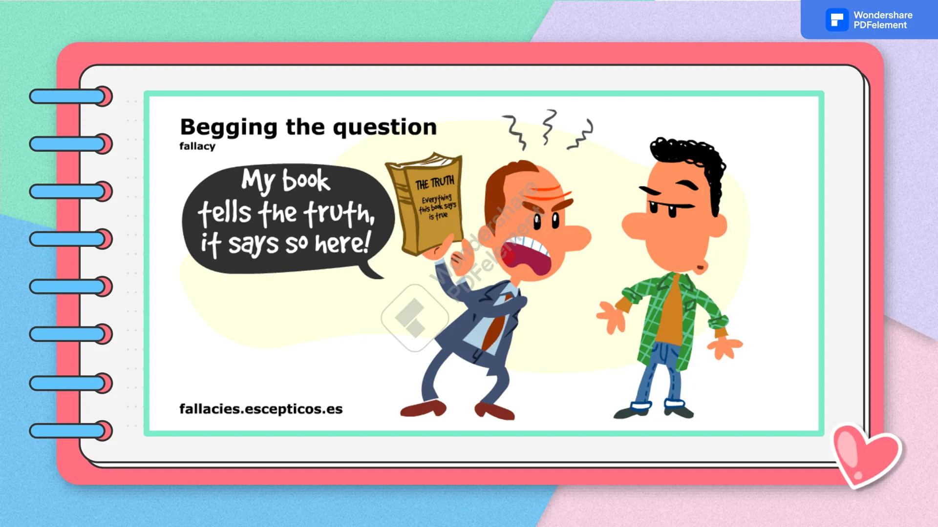Recognizing

Dersh
PDFelement
Katherin, Samuel, Natalia, Yorman, Santiago, and Nicolas
Wondershare
PDFelement What are fallacies?

Fallacies