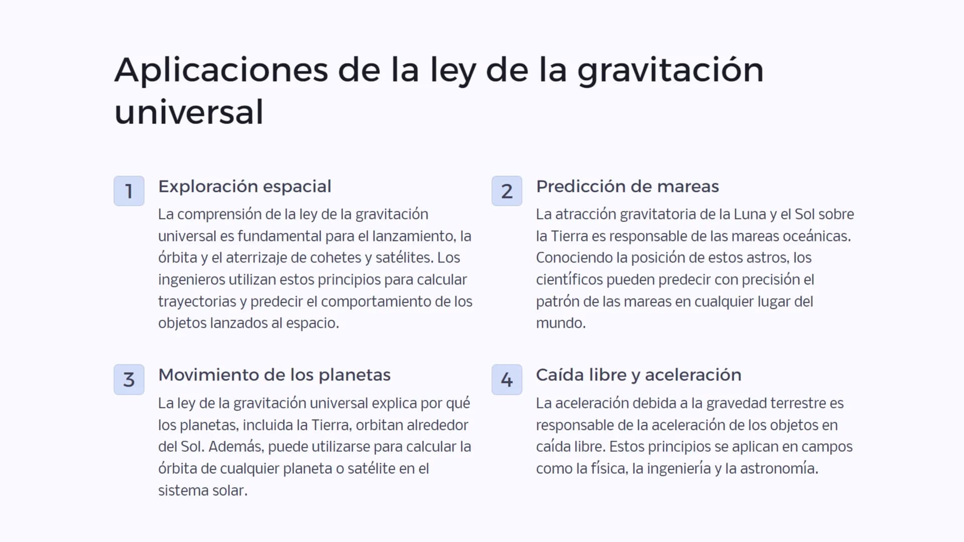 Introducción a la
ley de la
gravitación
universal
La ley de la gravitación universal es uno de los principios
fundamentales de la física, qu
