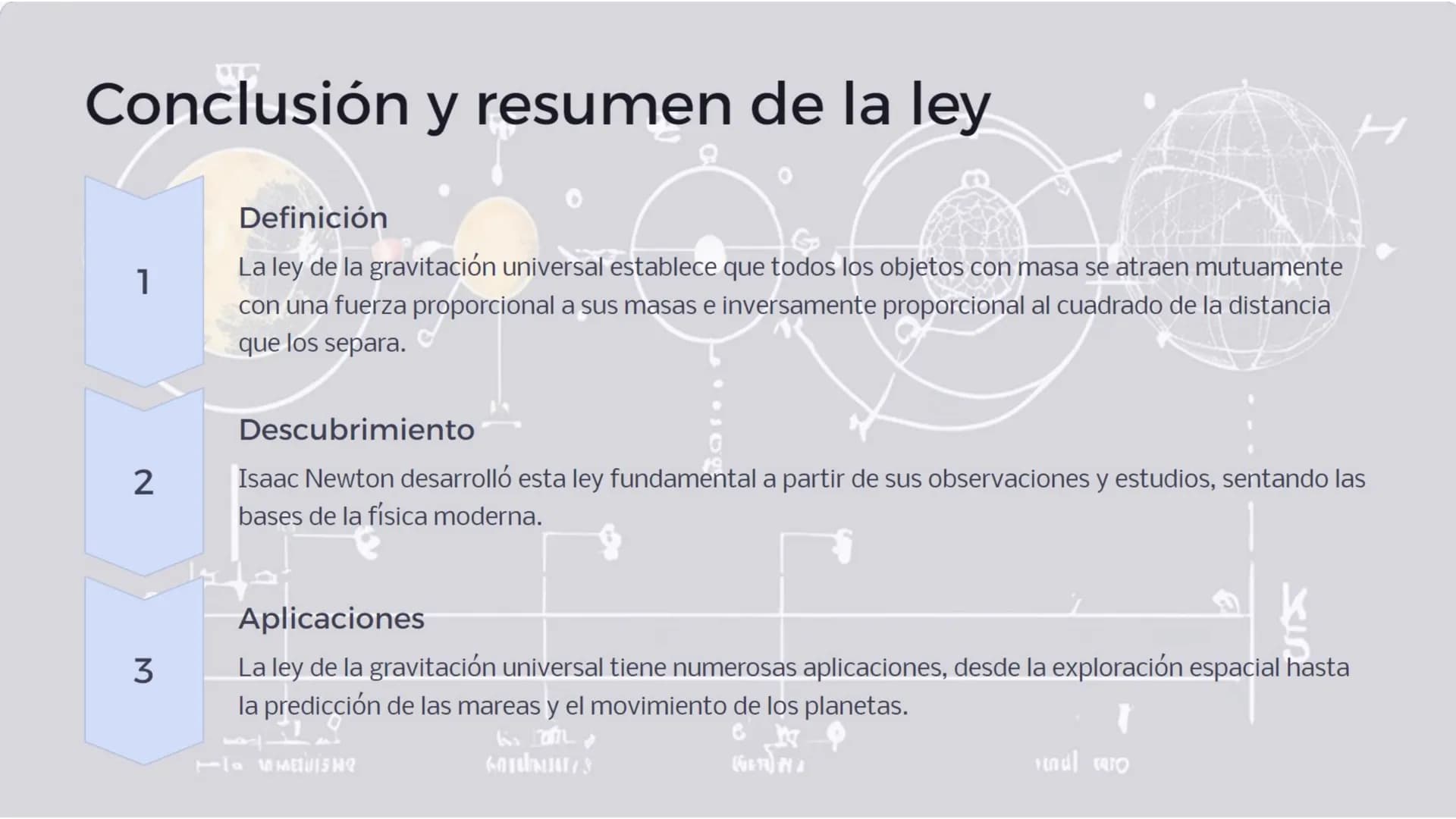 Introducción a la
ley de la
gravitación
universal
La ley de la gravitación universal es uno de los principios
fundamentales de la física, qu