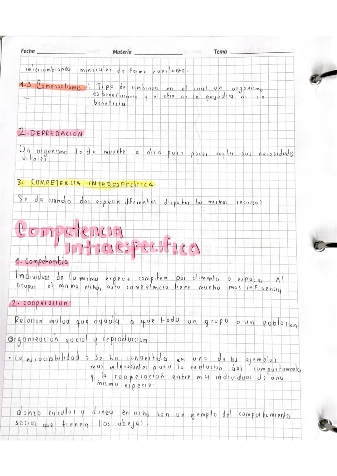 Competencia intraespcifica