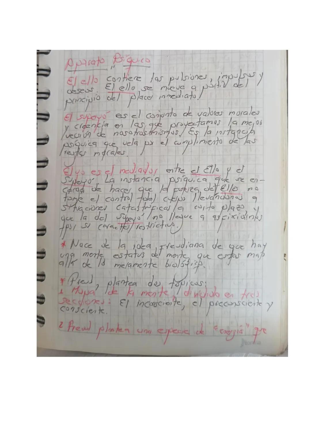 Aparato Psiquia
El ello contiene las pulsiones, impulsusy
deseas. El ello se
principio
mueve a
del places inmediato.
las
El supayó es el con