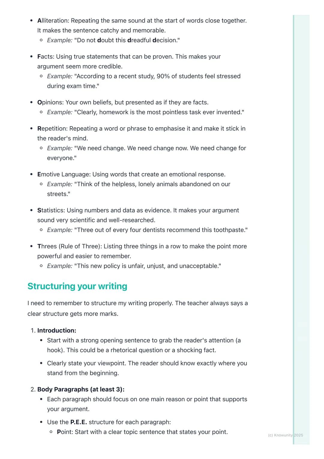 # Persuasive Writing

## What is persuasive writing?

Persuasive writing is all about convincing the reader to agree with your point of
view