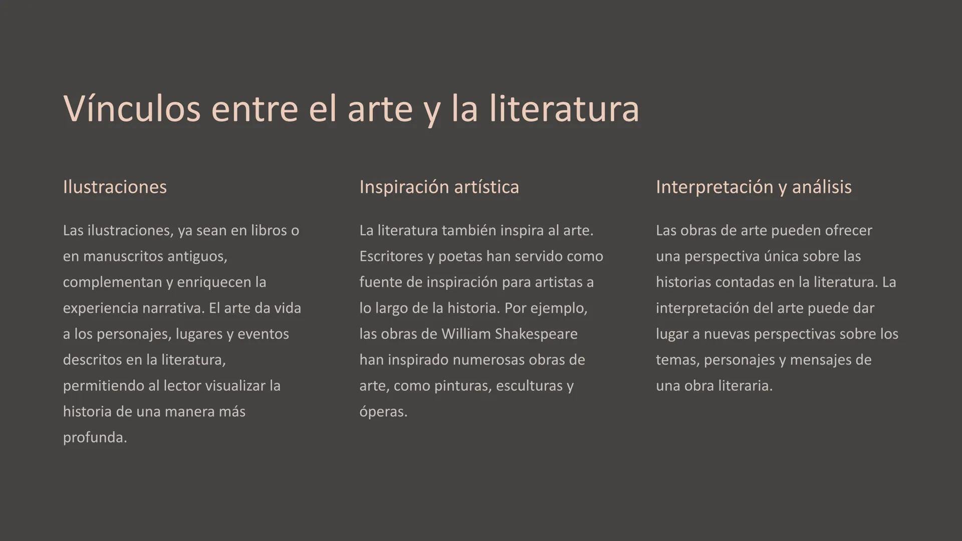 # Arte y narrativa: Una
relación profunda

Las artes visuales y la narrativa comparten un vínculo profundo y
complejo. Desde las primeras pi