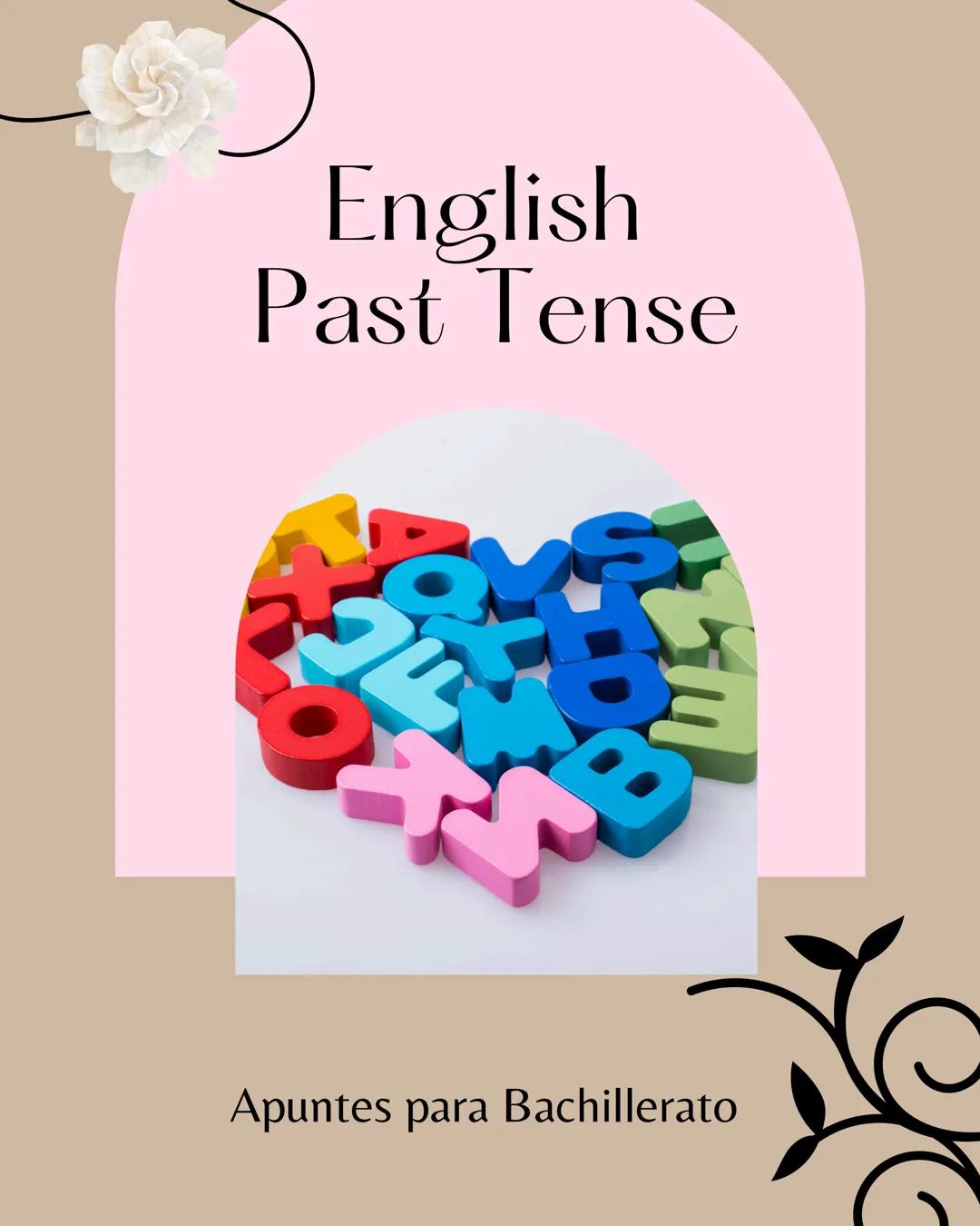 English
Past Tense
Apuntes para Bachillerato Past Tense Chart
Subj+V2+ Obj
Simple past
Tense
Structure
Example
I ate an
lost continuous Stru